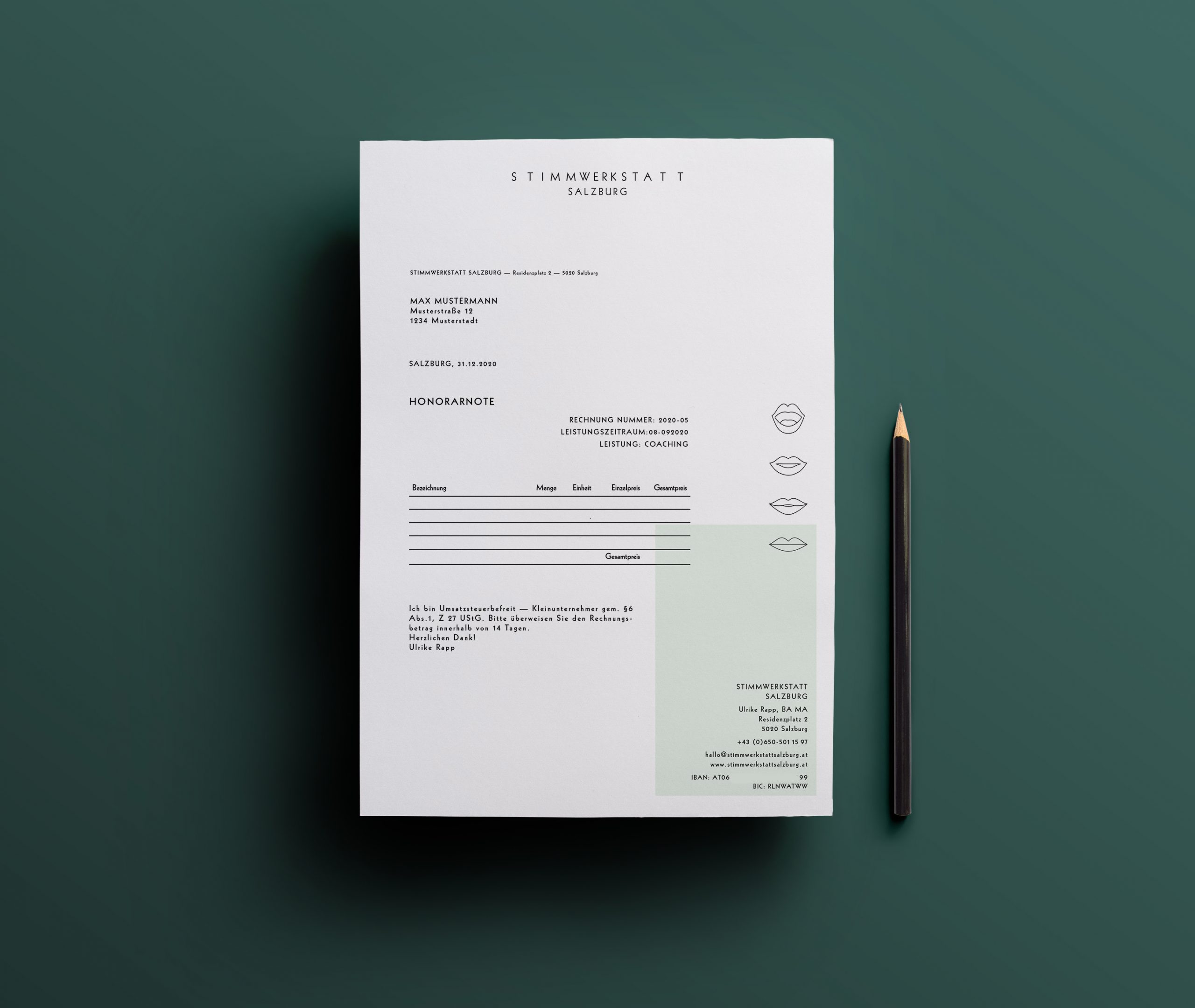 Briefpapier Stimmwerkstatt
