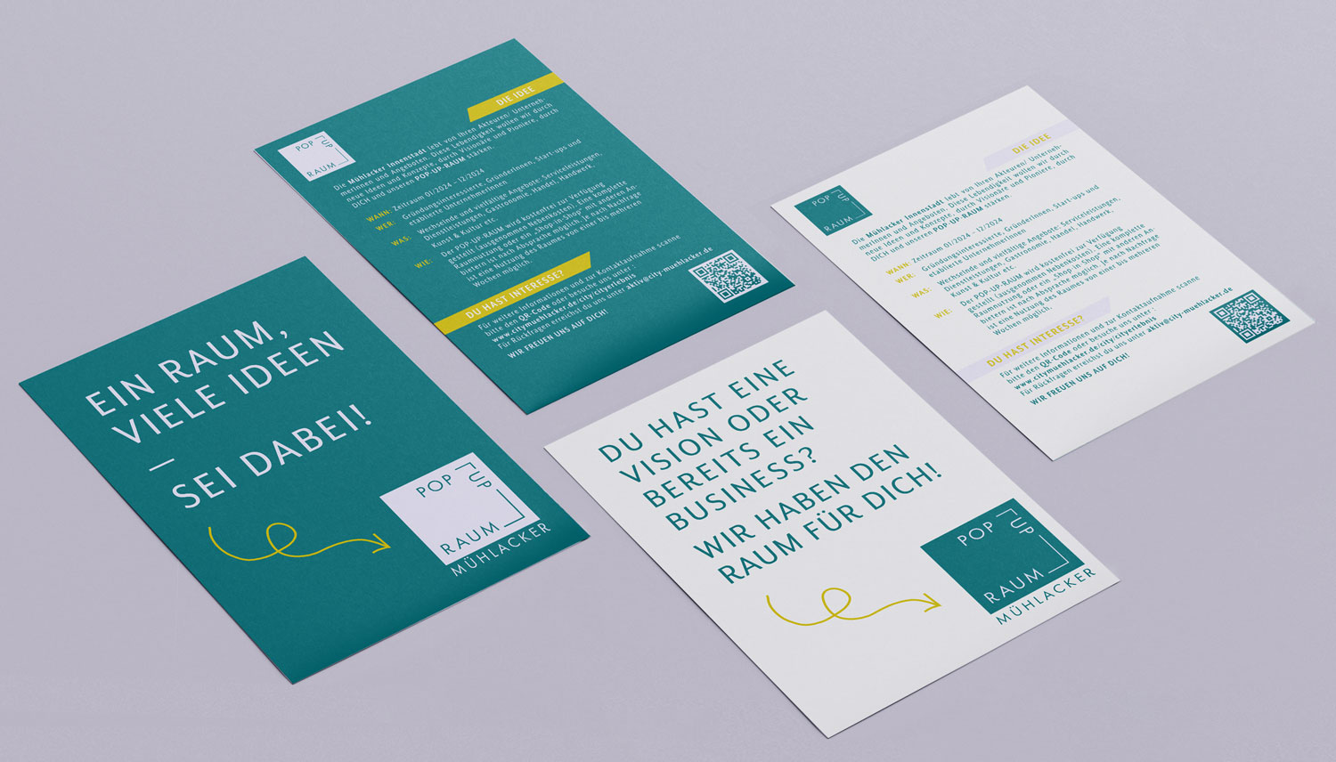 Flyer Pop Up Raum Mühlacker